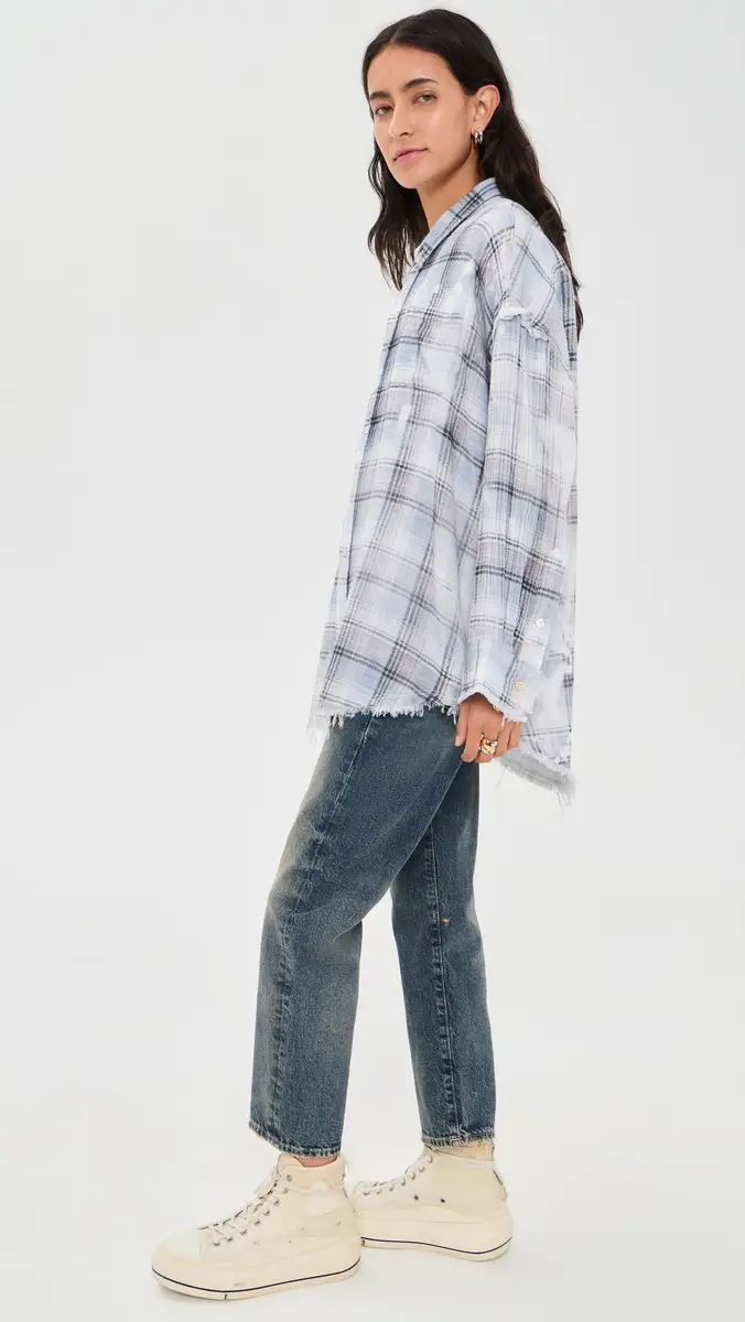 R13 Shredded Seam Button Down Shirt | Thumbnail 4 R13 Shredded Seam Button Down Shirt | Thumbnail 4