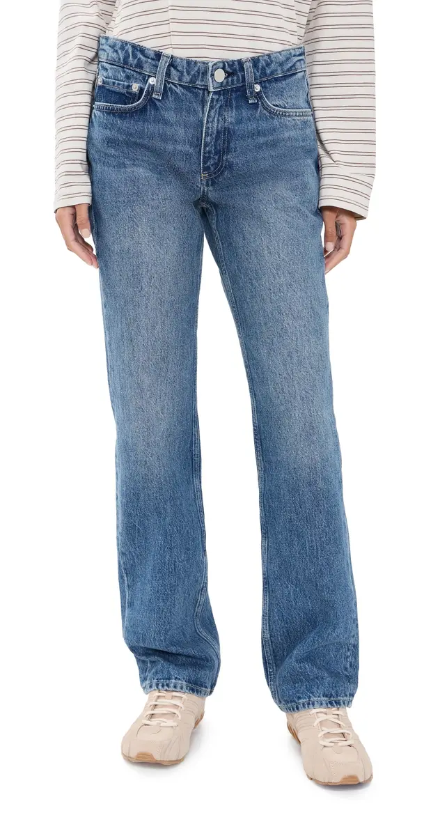 rag & bone Harlow Low Rise Slim Straight Jeans