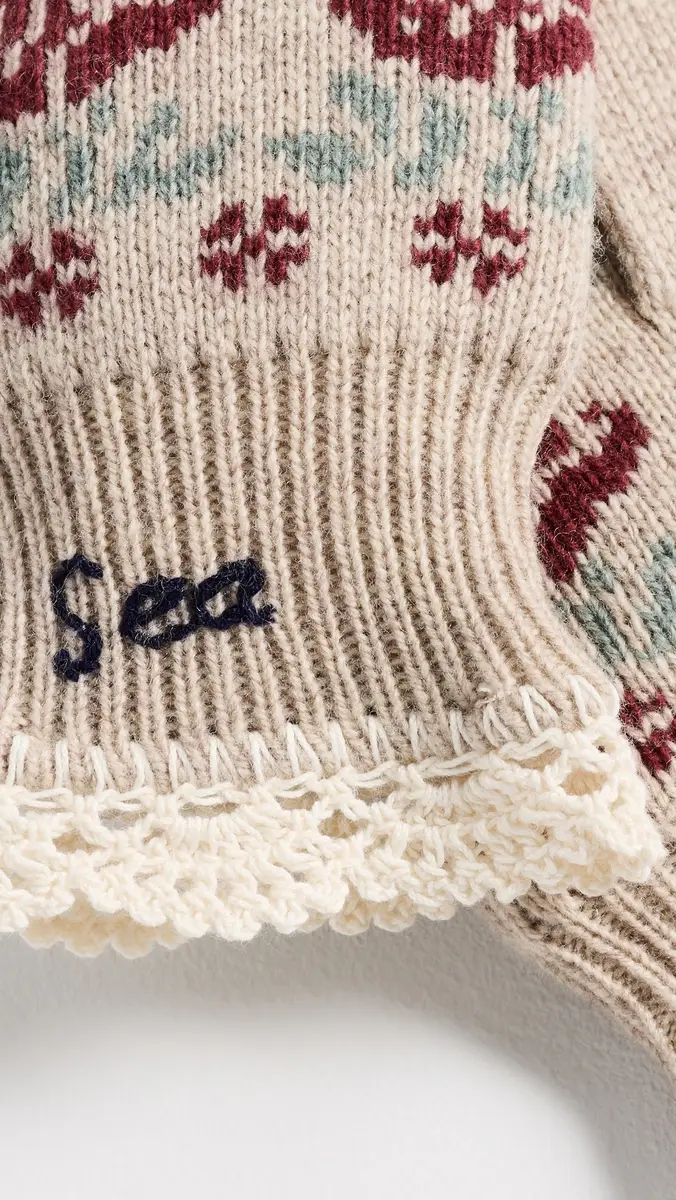 Sea Preston Fair Isle Knit Mittens | Thumbnail 4