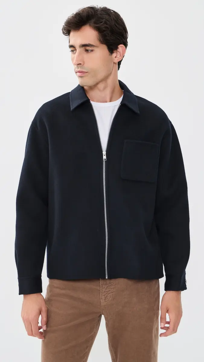 Frame Double Face Wool Zip Shirt Jacket | Thumbnail 2 Frame Double Face Wool Zip Shirt Jacket | Thumbnail 2