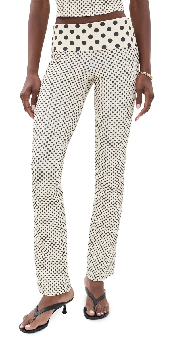 Miaou Alba Pants Black/Nude Polka Dot | Image 1 Miaou Alba Pants Black/Nude Polka Dot | Image 1