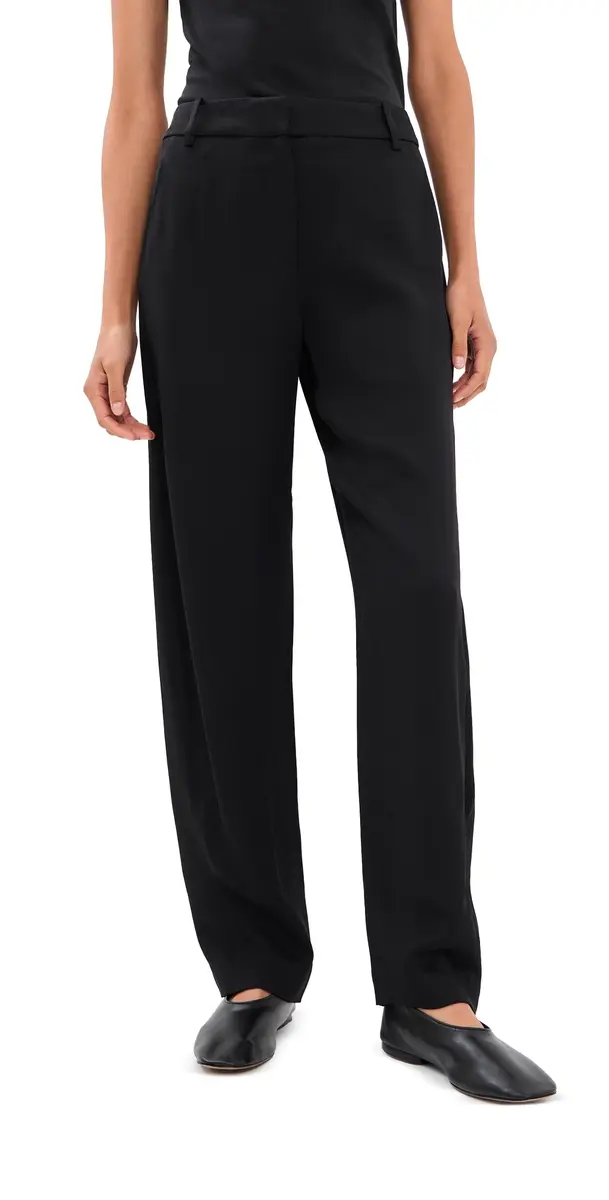 Tibi Eco Acetate Viscose Grace Trousers Black | Image 1 Tibi Eco Acetate Viscose Grace Trousers Black | Image 1
