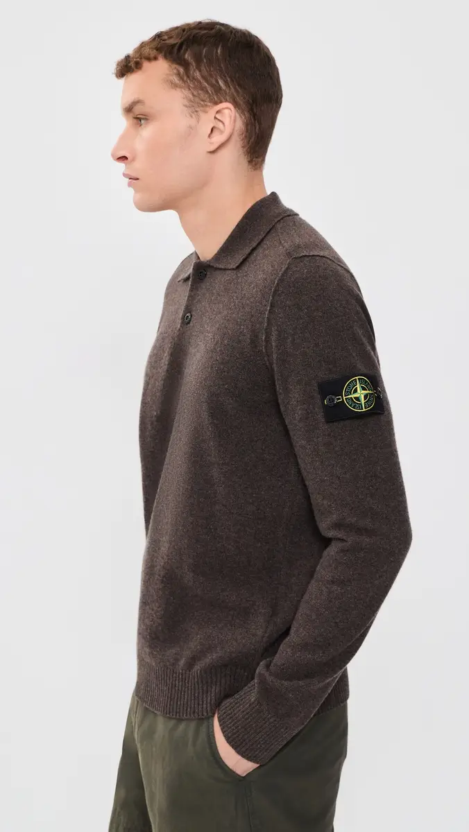 Stone Island Polo Sweater | Thumbnail 4 Stone Island Polo Sweater | Thumbnail 4