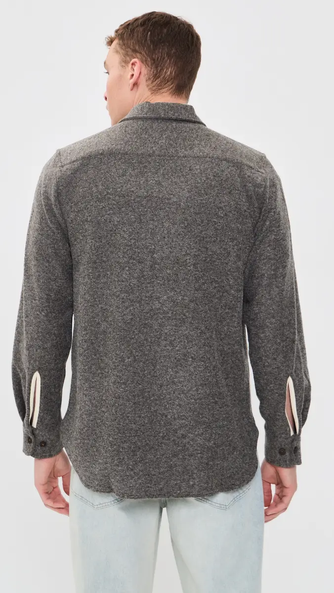 UNIVERSAL WORKS Dam Marl Knit Shacket | Thumbnail 3