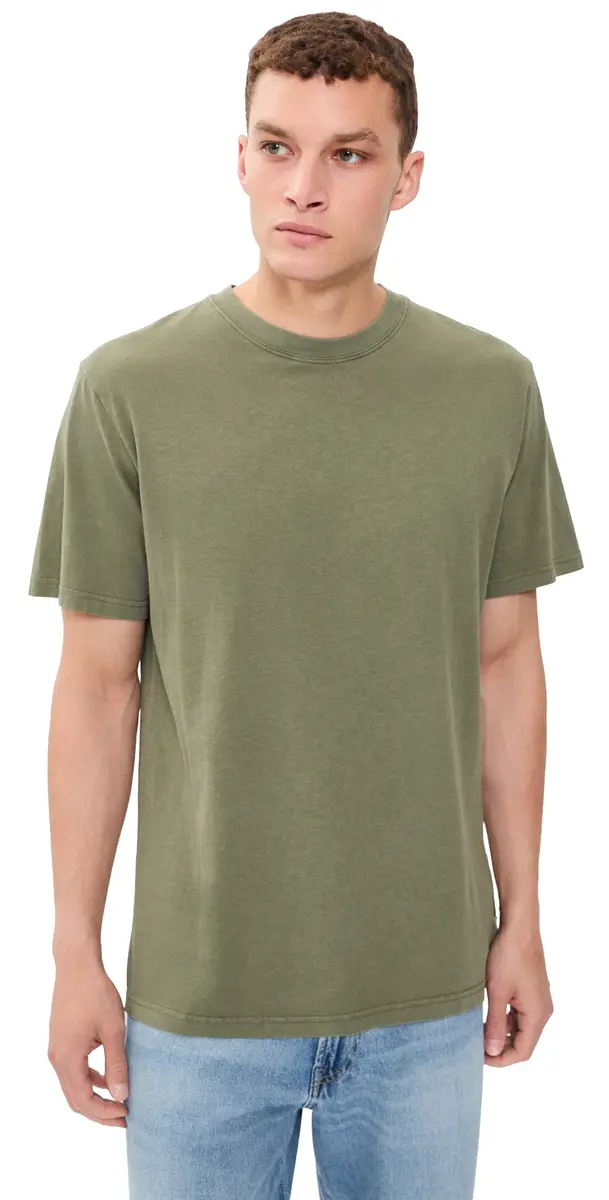 Rhythm Classic Vintage Tee Olive | Image 1 Rhythm Classic Vintage Tee Olive | Image 1