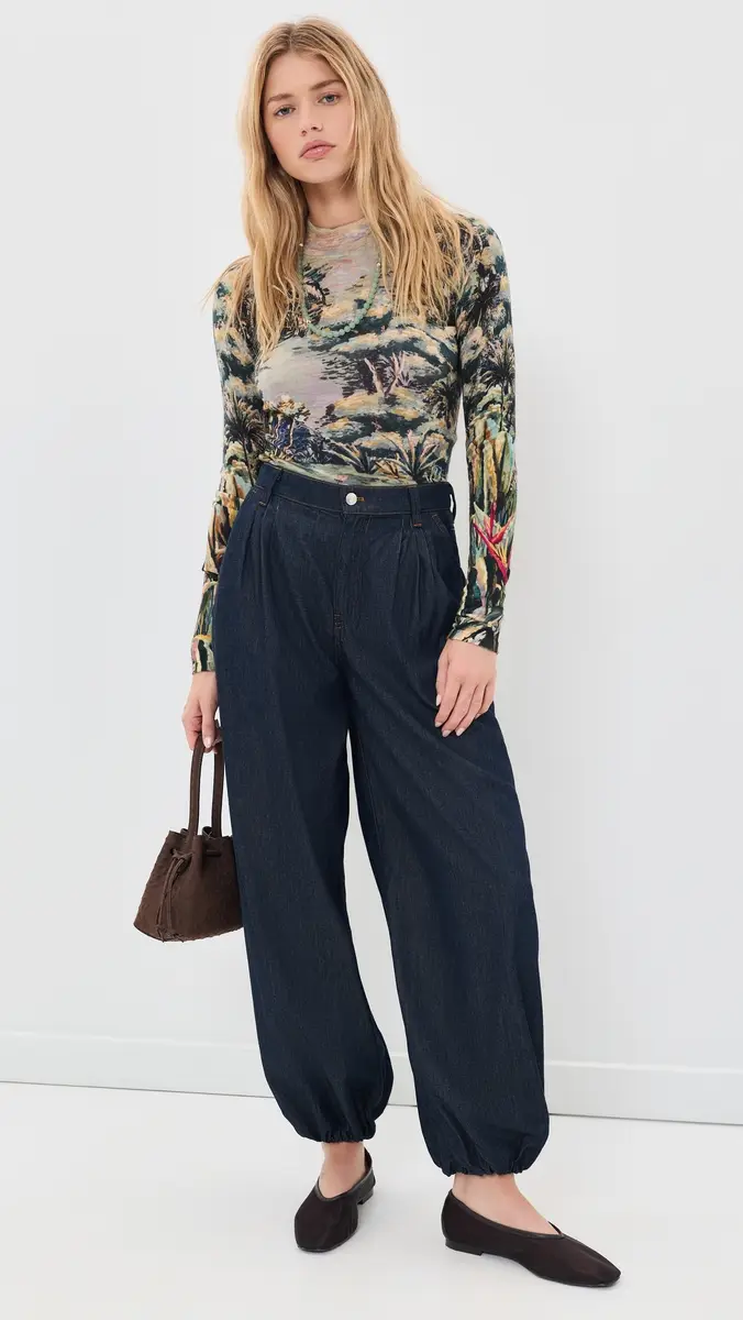 Farm Rio Petricor Knit Layer Top | Thumbnail 5 Farm Rio Petricor Knit Layer Top | Thumbnail 5