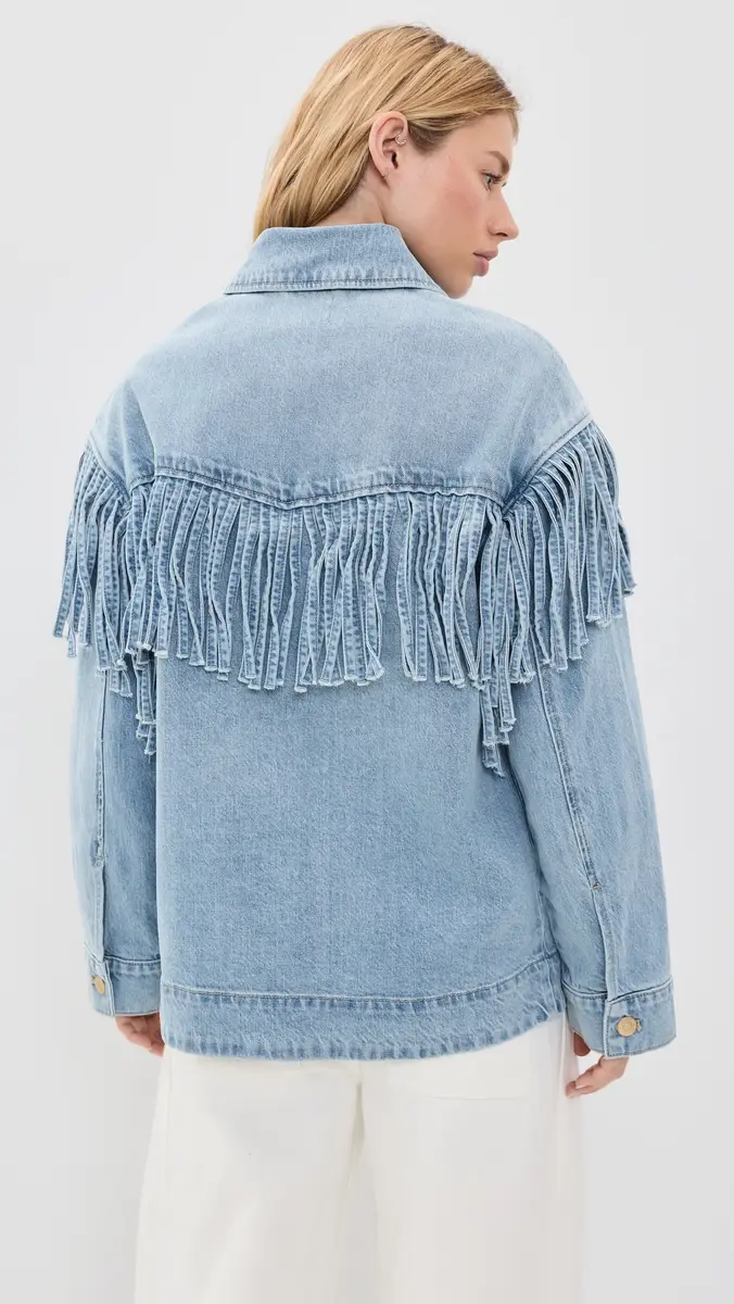 Show Me Your Mumu Western Denim Fringe Jacket | Thumbnail 3