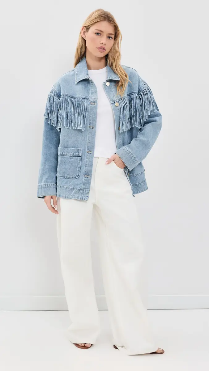 Show Me Your Mumu Western Denim Fringe Jacket | Thumbnail 5