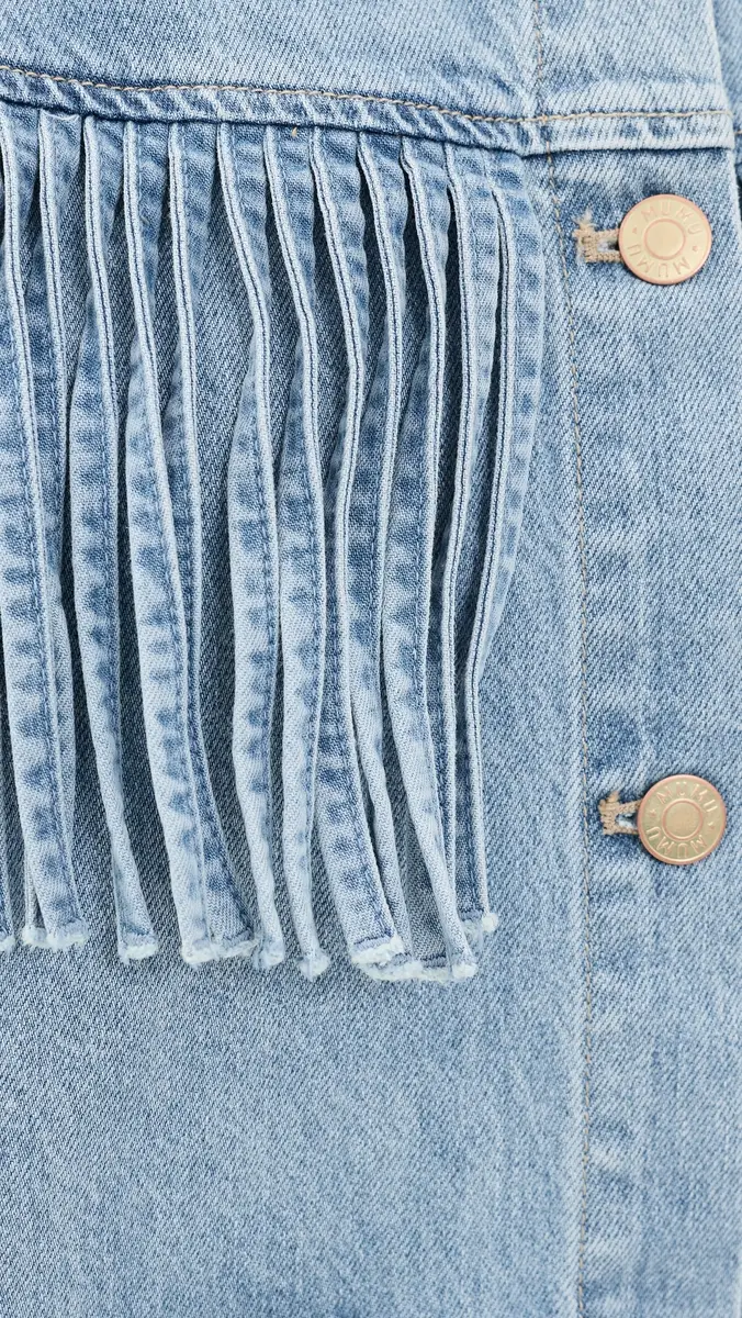 Show Me Your Mumu Western Denim Fringe Jacket | Thumbnail 6