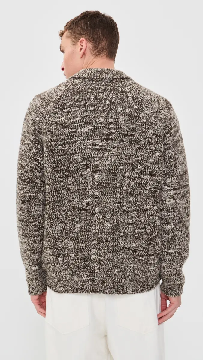 UNIVERSAL WORKS Lambswool Zip Cardigan | Thumbnail 3 UNIVERSAL WORKS Lambswool Zip Cardigan | Thumbnail 3