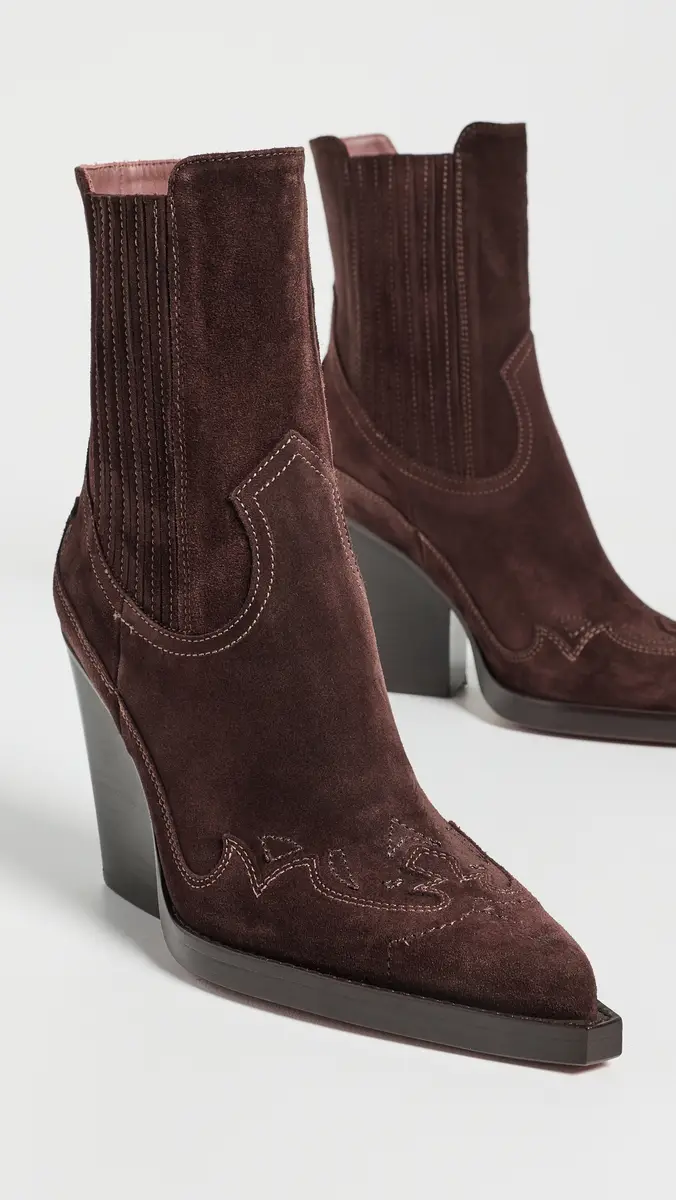 Paris Texas Dallas Embroidered Ankle Boots 100mm | Thumbnail 5 Paris Texas Dallas Embroidered Ankle Boots 100mm | Thumbnail 5