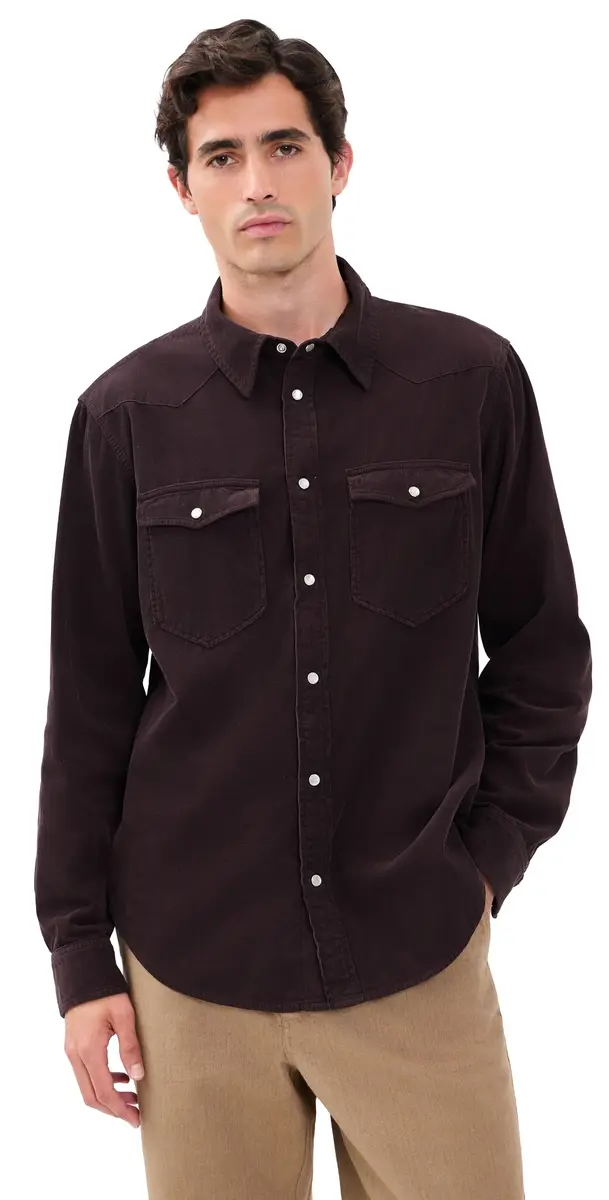 Isabel Marant Vasco Button Down Shirt Coffee M | Image 1 Isabel Marant Vasco Button Down Shirt Coffee M | Image 1