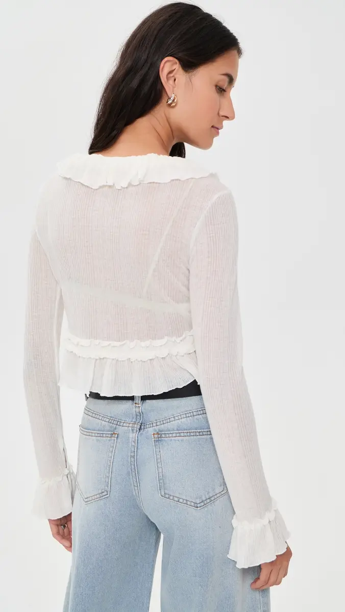 LIONESS Venice Ruffle Blouse | Thumbnail 4 LIONESS Venice Ruffle Blouse | Thumbnail 4