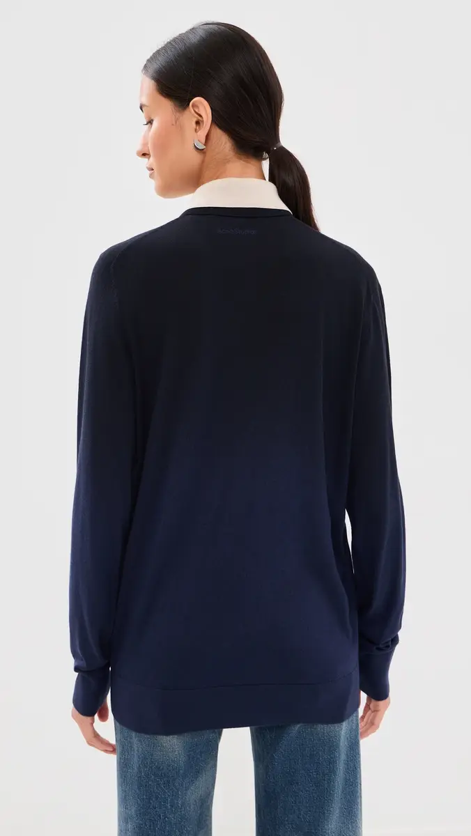 Acne Studios Layered Knit Polo Sweater | Thumbnail 4