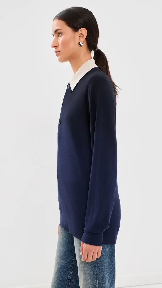 Acne Studios Layered Knit Polo Sweater | Thumbnail 5