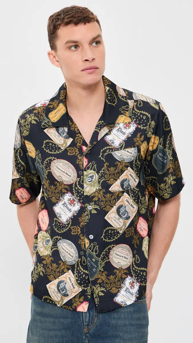Rhude Vin Bandana Button-Up Shirt | Thumbnail 2 Rhude Vin Bandana Button-Up Shirt | Thumbnail 2