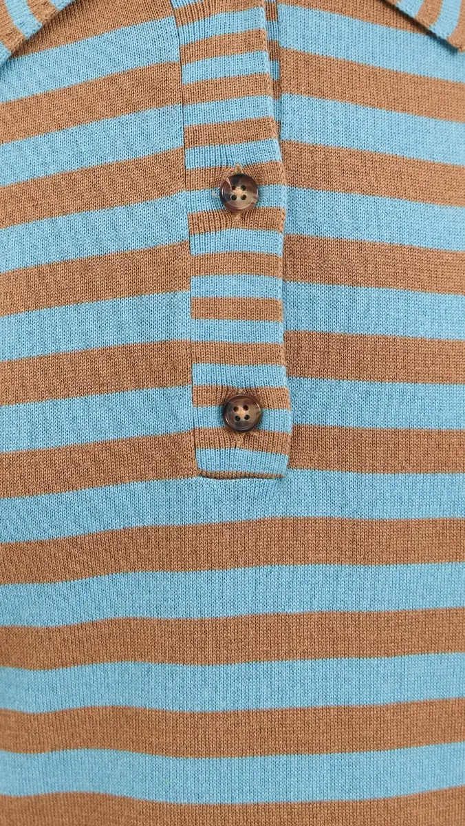 La Ligne Striped Ben Polo Sweater | Thumbnail 6 La Ligne Striped Ben Polo Sweater | Thumbnail 6