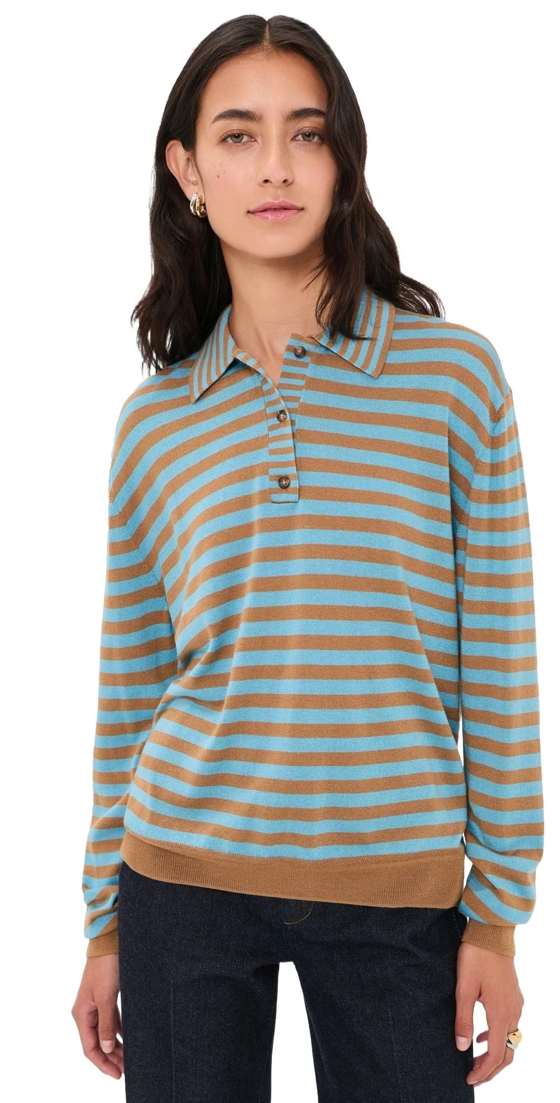 Striped Ben Polo Sweater Striped Ben Polo Sweater
