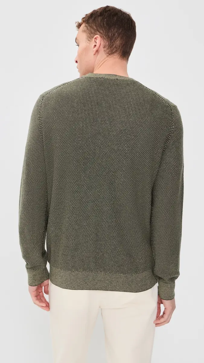 Vince Geo Jacquard Crew Neck Sweater | Thumbnail 3 Vince Geo Jacquard Crew Neck Sweater | Thumbnail 3