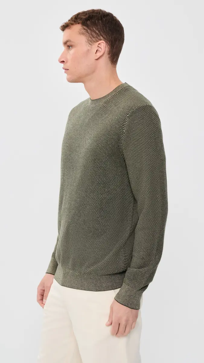 Vince Geo Jacquard Crew Neck Sweater | Thumbnail 4 Vince Geo Jacquard Crew Neck Sweater | Thumbnail 4