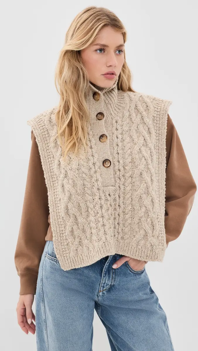 Isabel Marant Kara Cable Knit Scarf | Thumbnail 3