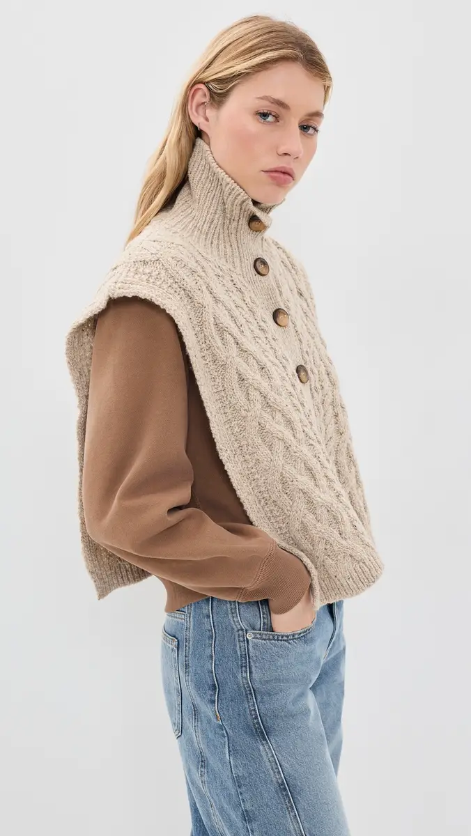 Isabel Marant Kara Cable Knit Scarf | Thumbnail 5