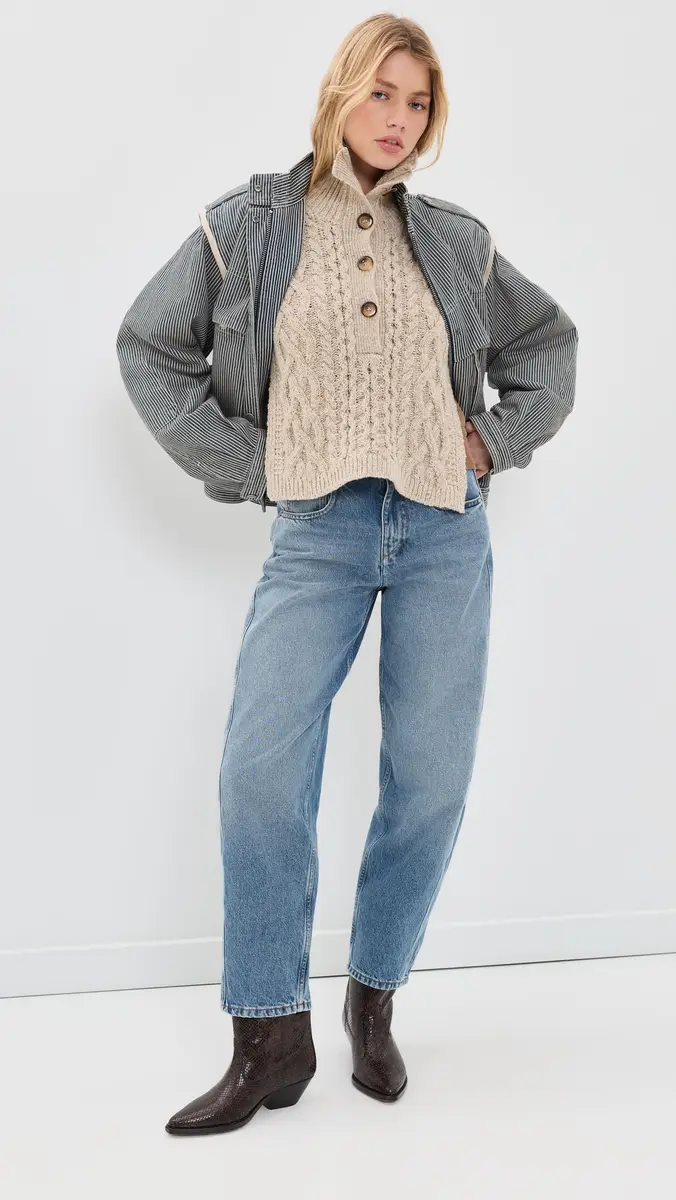 Isabel Marant Kara Cable Knit Scarf | Thumbnail 6