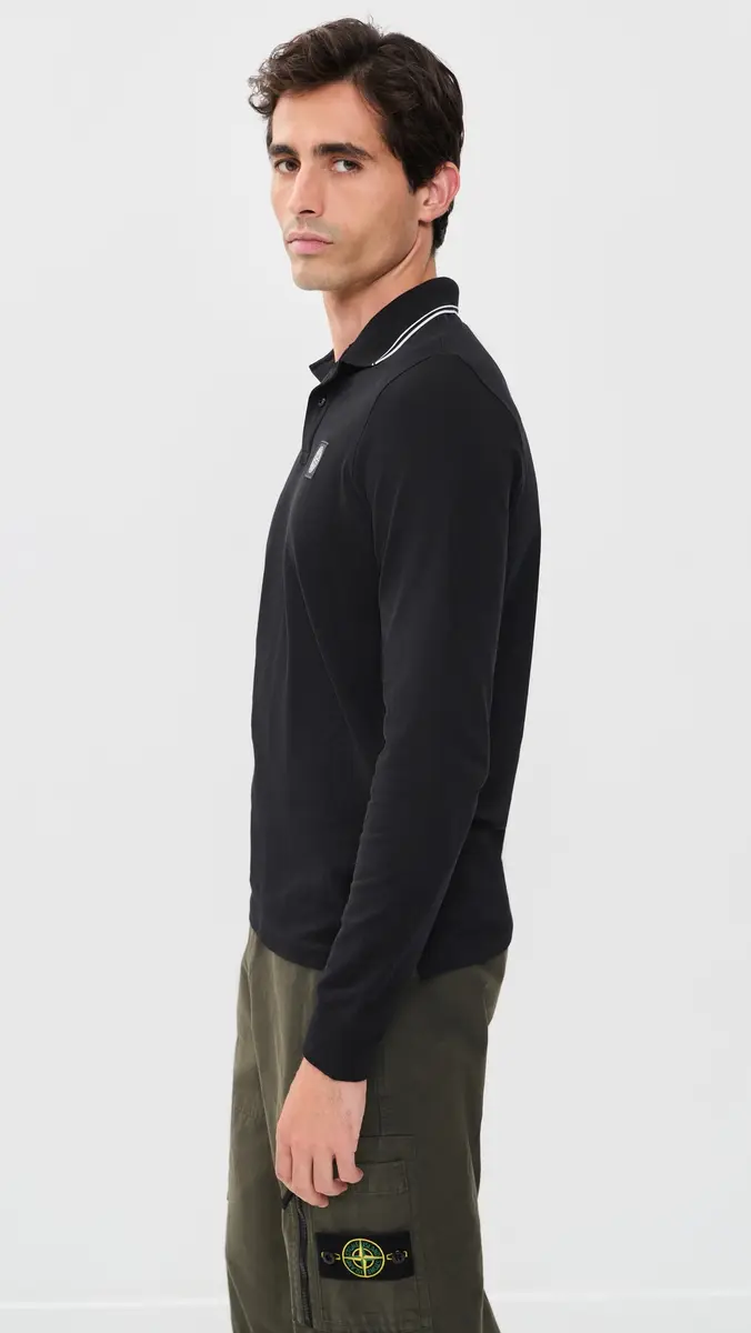Stone Island Long Sleeve Polo | Thumbnail 4