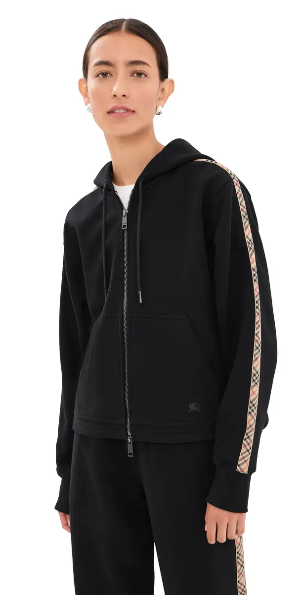 Burberry Harper Zip Up Jacket Black | Image 1 Burberry Harper Zip Up Jacket Black | Image 1