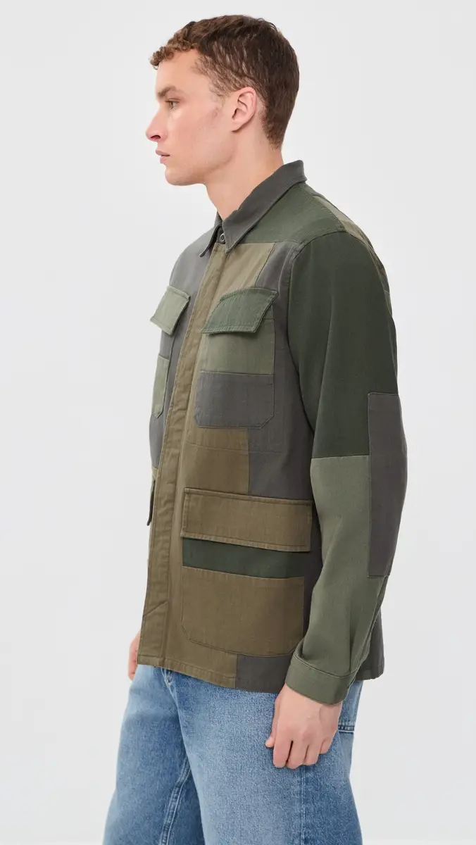 UNIVERSAL WORKS MW Patchwork Twill Fatigue Jacket | Thumbnail 4 UNIVERSAL WORKS MW Patchwork Twill Fatigue Jacket | Thumbnail 4