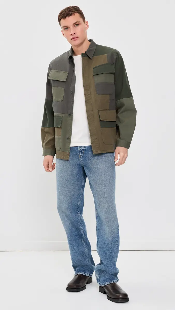 UNIVERSAL WORKS MW Patchwork Twill Fatigue Jacket | Thumbnail 5 UNIVERSAL WORKS MW Patchwork Twill Fatigue Jacket | Thumbnail 5