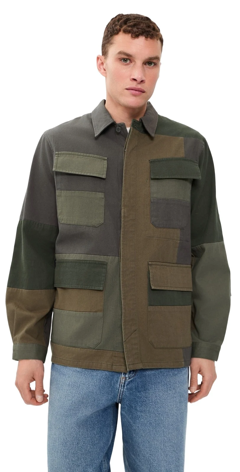 MW Patchwork Twill Fatigue Jacket MW Patchwork Twill Fatigue Jacket