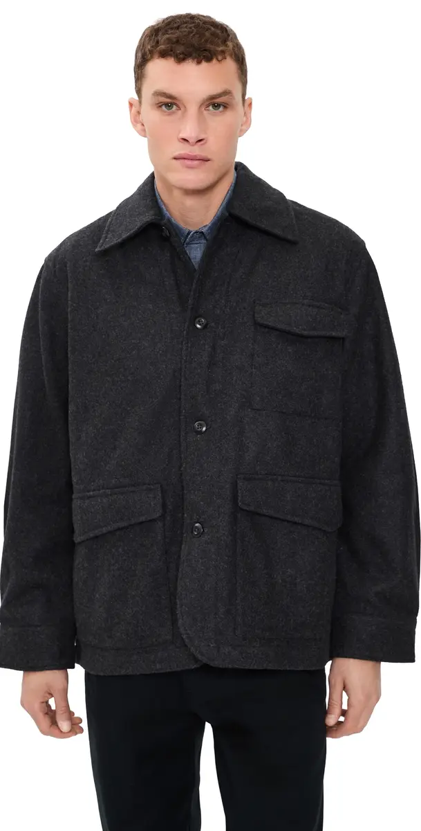 UNIVERSAL WORKS Mowbray Heavy Duty Coat Grey arl | Image 1 UNIVERSAL WORKS Mowbray Heavy Duty Coat Grey arl | Image 1