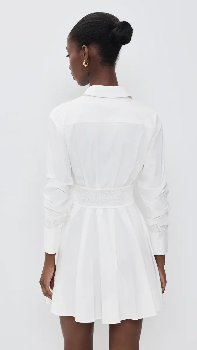 Alice + Olivia Edie Corset Button Down Mini Dress | Thumbnail 3 Alice + Olivia Edie Corset Button Down Mini Dress | Thumbnail 3