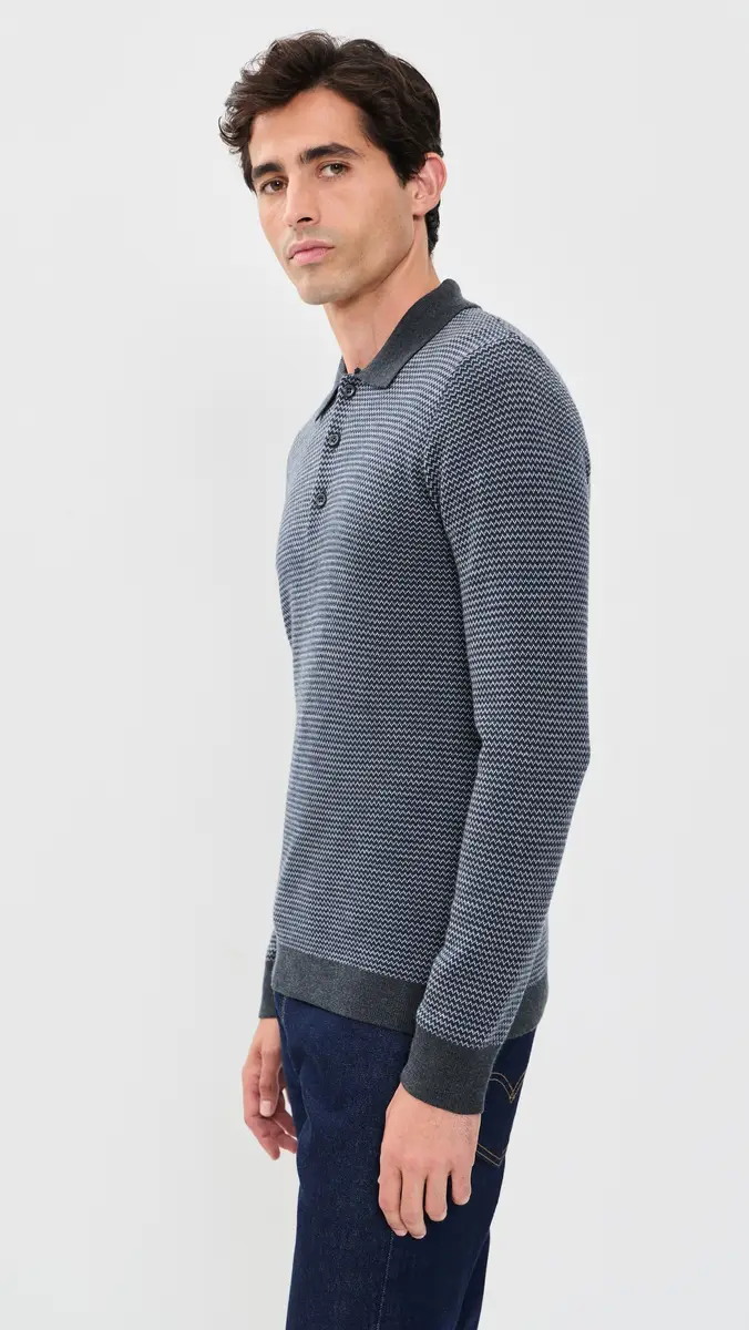 Taylor Stitch The Newton Birdseye Sweater Polo | Thumbnail 4 Taylor Stitch The Newton Birdseye Sweater Polo | Thumbnail 4