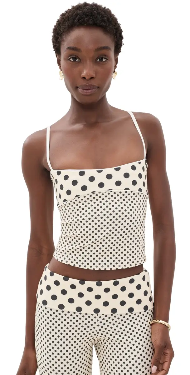 Miaou tella Tank Black/Nude Polka Dot | Image 1 Miaou tella Tank Black/Nude Polka Dot | Image 1