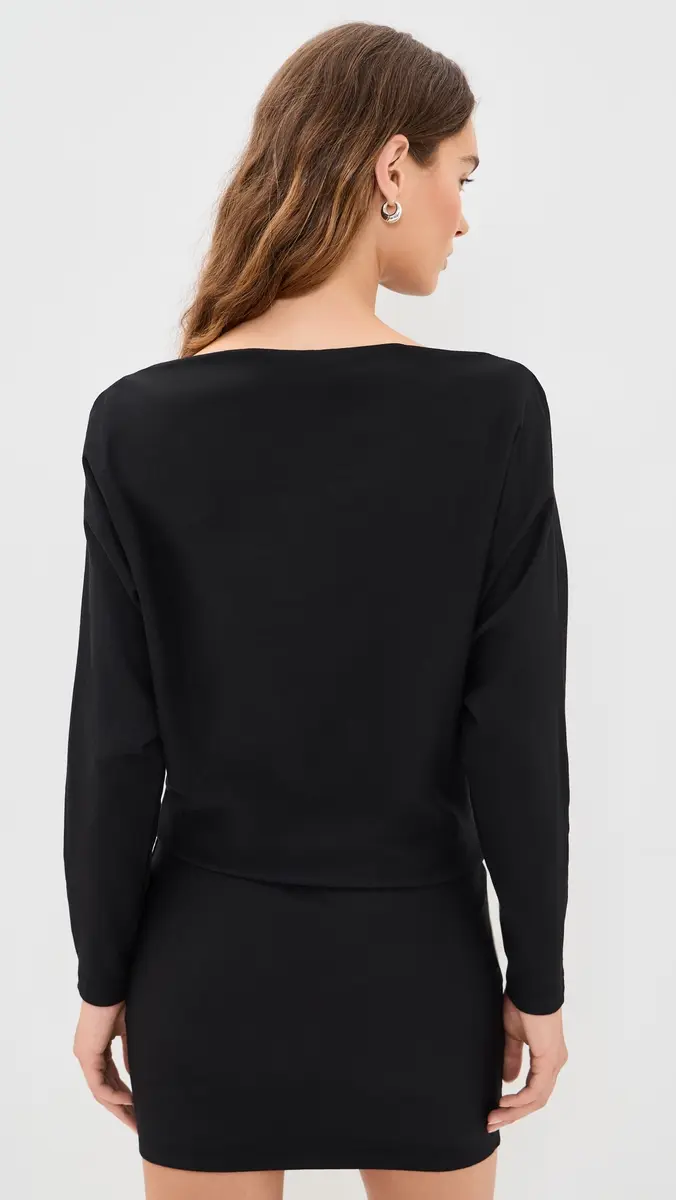 ENZA COSTA Supima Structured Jersey Doman Curve Dress | Thumbnail 3 ENZA COSTA Supima Structured Jersey Doman Curve Dress | Thumbnail 3