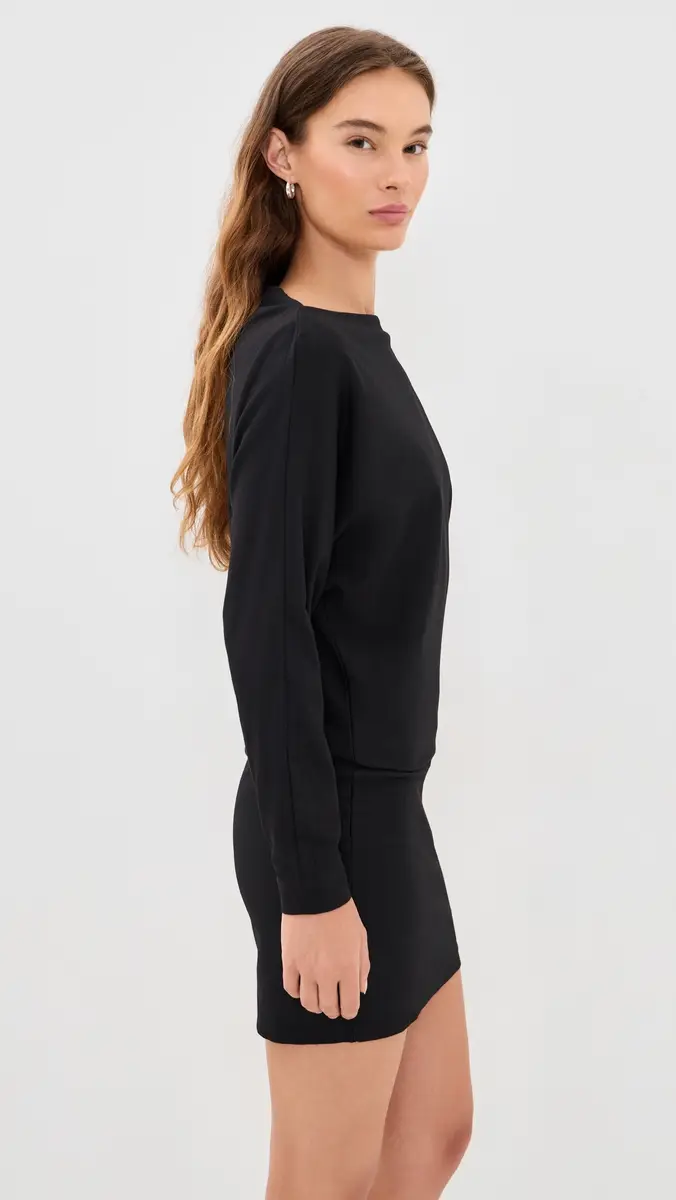 ENZA COSTA Supima Structured Jersey Doman Curve Dress | Thumbnail 4 ENZA COSTA Supima Structured Jersey Doman Curve Dress | Thumbnail 4