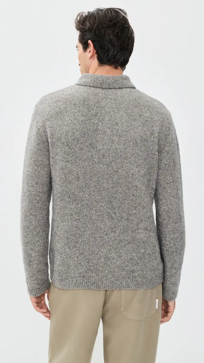 Closed Polo Sweater Dark Grey Melange | Thumbnail 3 Closed Polo Sweater Dark Grey Melange | Thumbnail 3