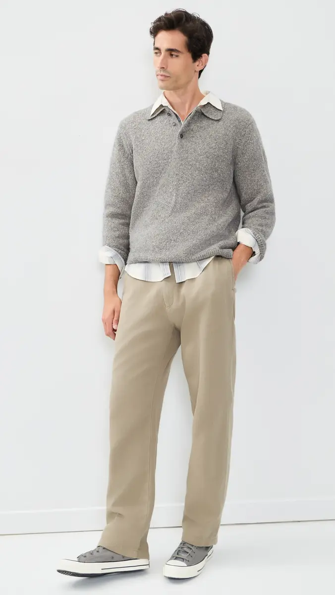 Closed Polo Sweater Dark Grey Melange | Thumbnail 5 Closed Polo Sweater Dark Grey Melange | Thumbnail 5