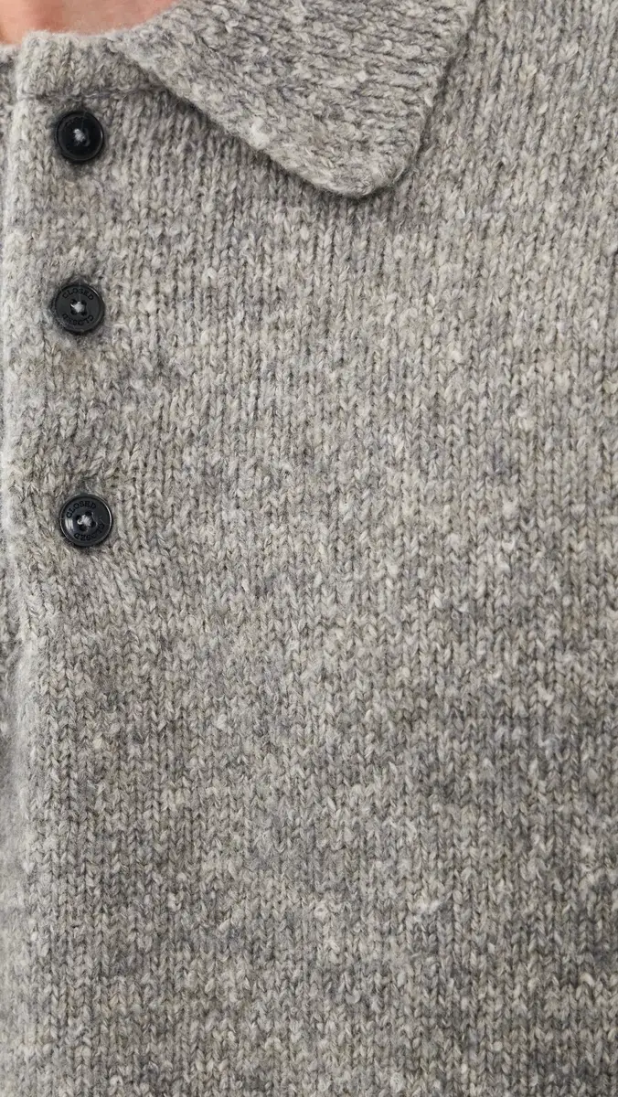 Closed Polo Sweater Dark Grey Melange | Thumbnail 6 Closed Polo Sweater Dark Grey Melange | Thumbnail 6