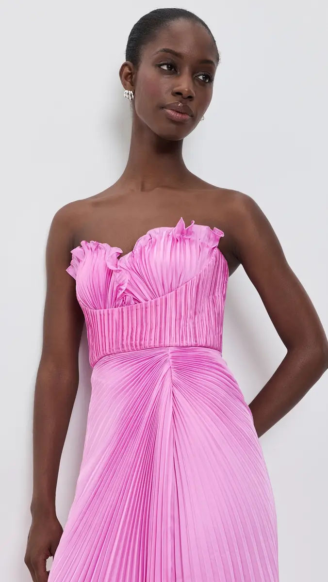 Amur Kaylani Pleated Gown | Thumbnail 3 Amur Kaylani Pleated Gown | Thumbnail 3