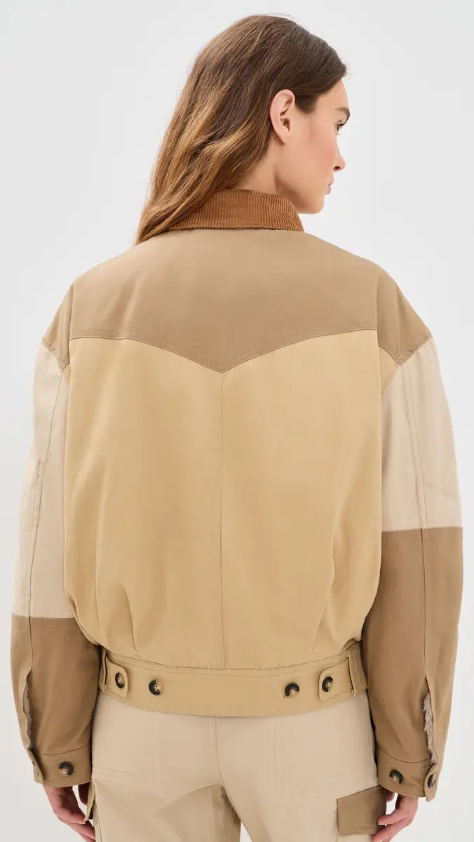 ISABEL MARANT ÉTOILE Risla Bomber Jacket | Thumbnail 3 ISABEL MARANT ÉTOILE Risla Bomber Jacket | Thumbnail 3