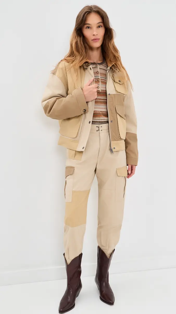 ISABEL MARANT ÉTOILE Risla Bomber Jacket | Thumbnail 5 ISABEL MARANT ÉTOILE Risla Bomber Jacket | Thumbnail 5