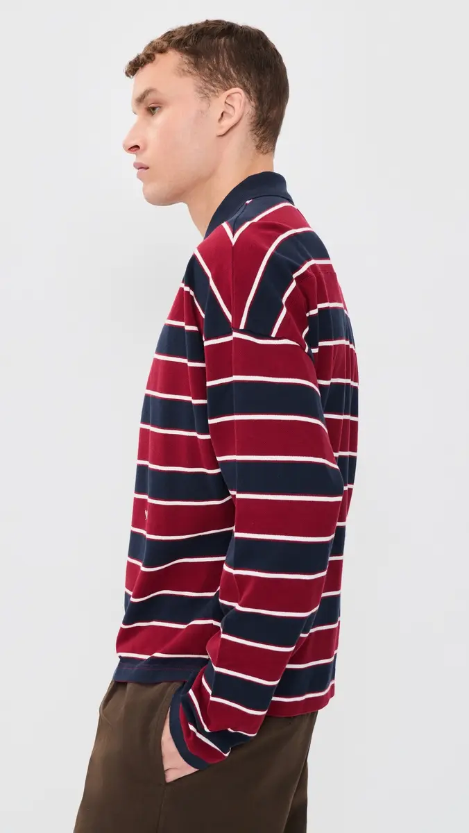 Rhude Fontaine Striped Polo Shirt | Thumbnail 4 Rhude Fontaine Striped Polo Shirt | Thumbnail 4