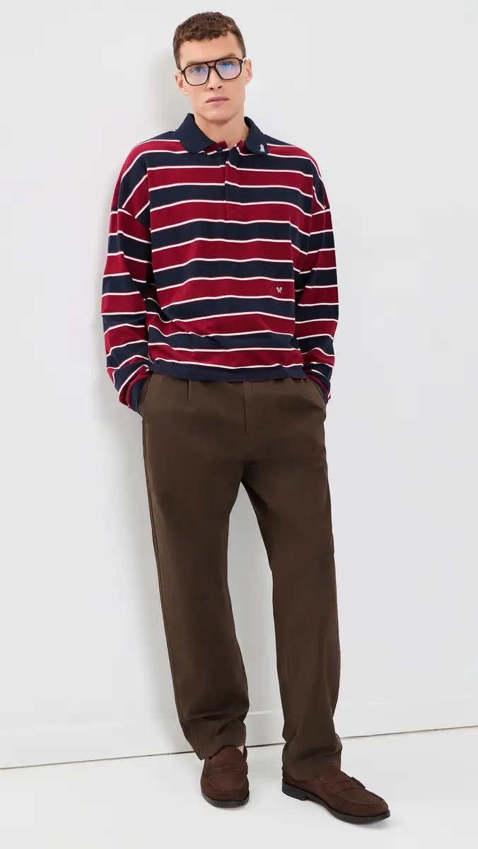 Rhude Fontaine Striped Polo Shirt | Thumbnail 5 Rhude Fontaine Striped Polo Shirt | Thumbnail 5
