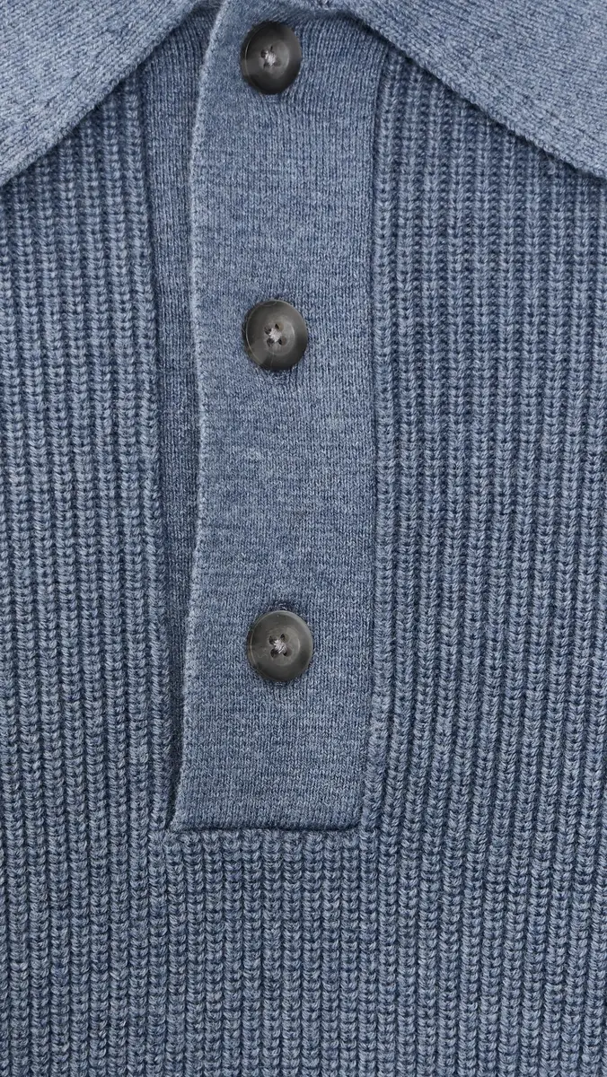 Vince Heirloom Shaker Long Sleeve Polo Sweater | Thumbnail 6 Vince Heirloom Shaker Long Sleeve Polo Sweater | Thumbnail 6