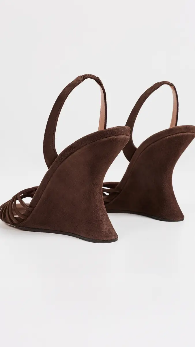 Aquazzura Serenity Suede Wedges 95mm | Thumbnail 5