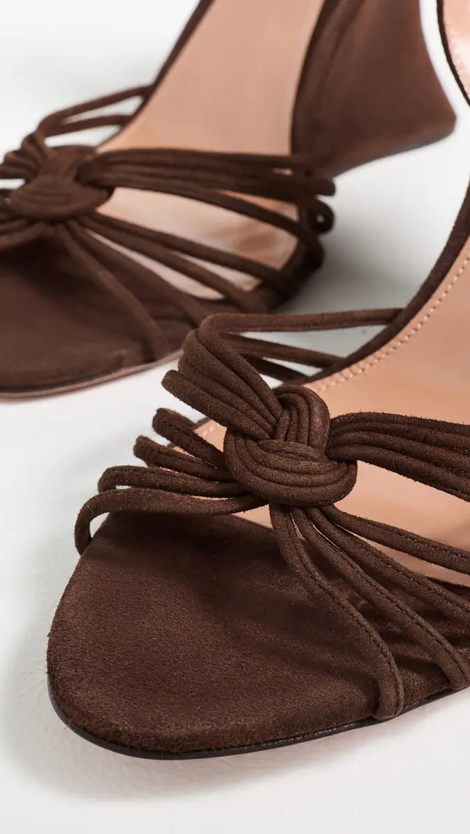 Aquazzura Serenity Suede Wedges 95mm | Thumbnail 6