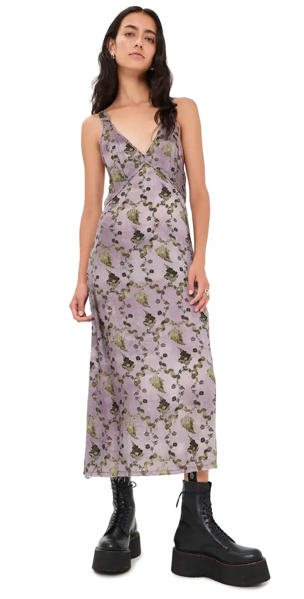 R13 Grunge lip Dress Purple Floral | Image 1 R13 Grunge lip Dress Purple Floral | Image 1
